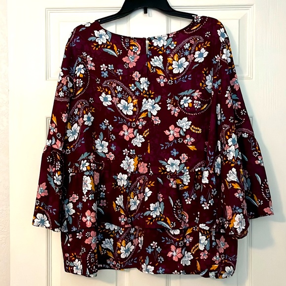NWOT WOMEN’S PLUS SIZE PEPLUM TOP : SIZE 22 - Picture 3 of 3